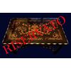 Table / desk inlaid in various woods and ivory     